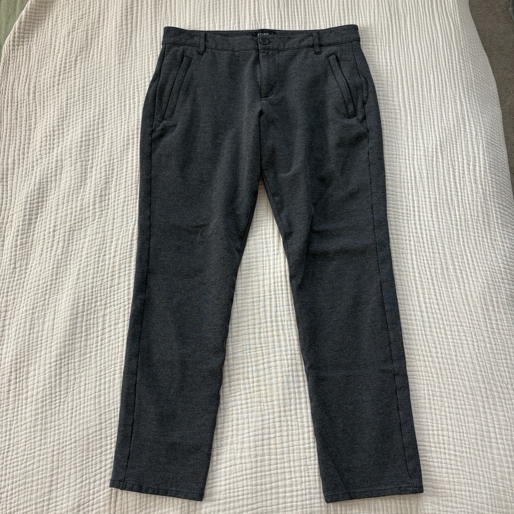 PAIGE Pants Mens‎ Size 33 Stafford Transcend Knit Gray Modern Trouser Business